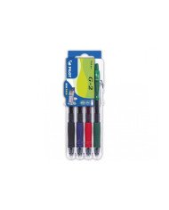 Etui de 4 Stylos Gel G2-07MM Couleurs Assorties PILOT