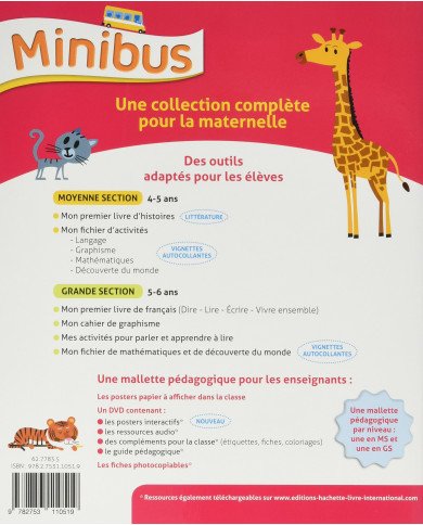 Minibus - Mes Activités Pour Parler et Apprendre A Lire Grande Section de Maternelle Minibus - Mes Activités Pour Parler et Apprendre A Lire Grande Section de Maternelle