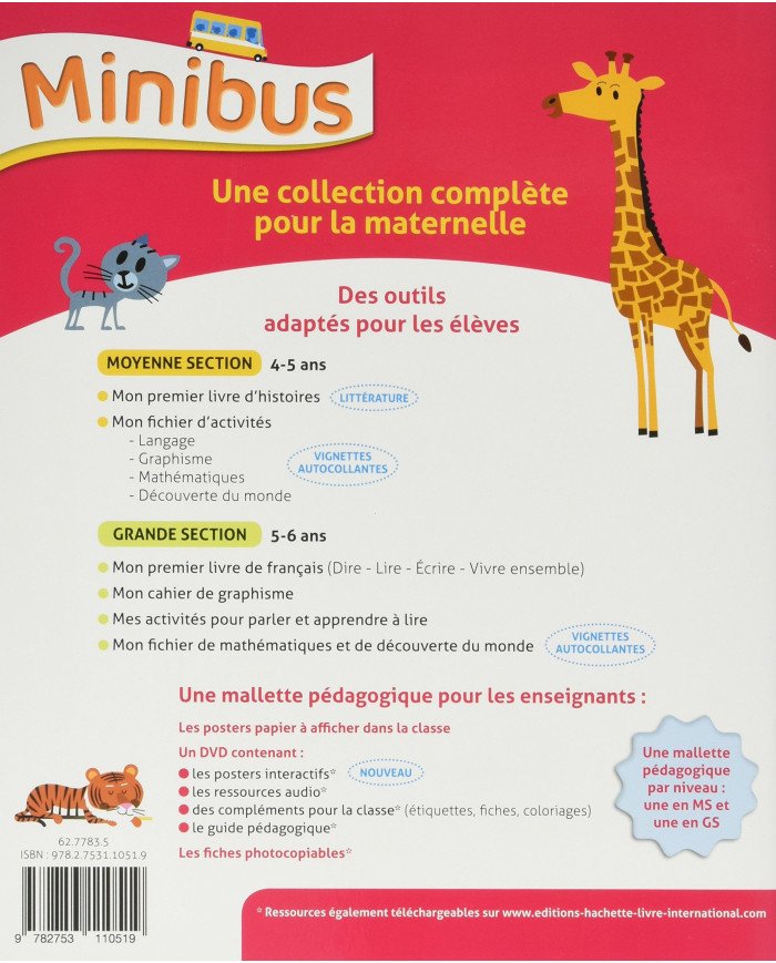 Minibus - Mes Activités Pour Parler et Apprendre A Lire Grande Section de Maternelle