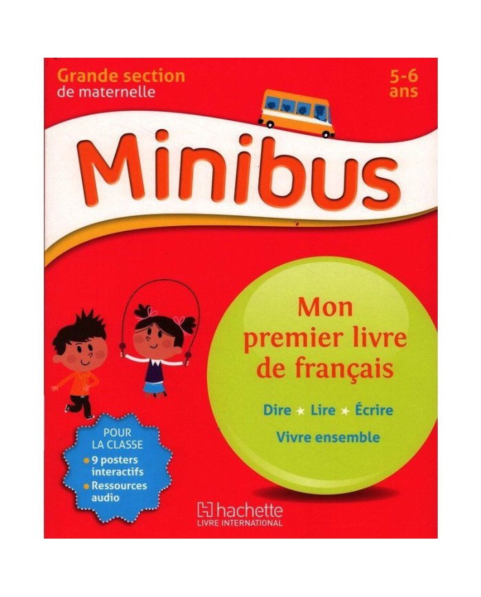 Minibus Mon Premier Livre de Francais Grande Section de Maternelle