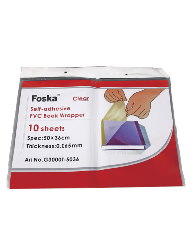 Couvre Livre Adhésif 50*36 FOSKA Couvre Livre Adhésif 50*36 FOSKA