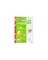 Recharge Classeur Vert 21*29.7 - 80G - Seyes 100P Selecta