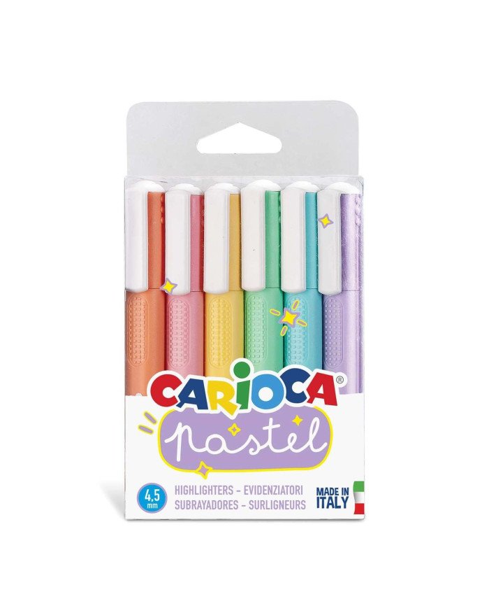 Pochette de 6 Surligneurs Pastel CARIOCA