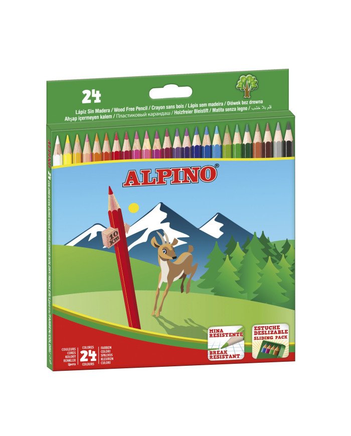Etui 24 Crayons de Couleur ALPINO