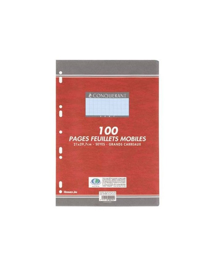 Recharge Classeur Bleu 21*29.7 - 80G - Seyes Conquérant