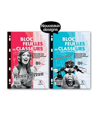 Bloc De Feuilles Mobiles Extra Blanc GM 80P Selecta Bloc De Feuilles Mobiles Extra Blanc GM 80P Selecta