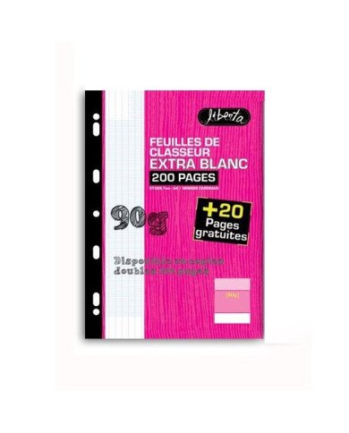 Feuilles De Classeur Extra Blanc 200P+20 Pages Gratuites Liberta Selecta Feuilles De Classeur Extra Blanc 200P+20 Pages Gratuites Liberta Selecta