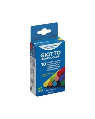 Paquet Craie de 10 -Couleur- Giotto Robercolor