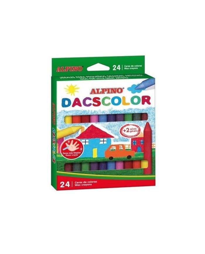 Etui 24 Crayons de Cire Dacscolor ALPINO