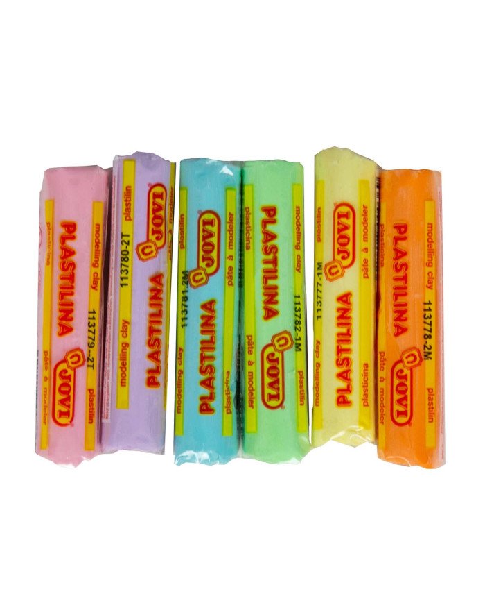 Pate A Modeler JOVI Plastilina 6 Pièces Pastel