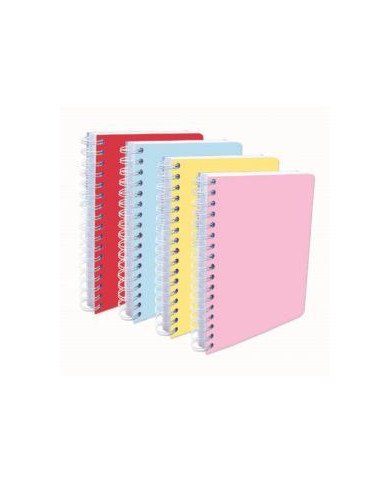 Cahier Wireo 17*22 - 300P Uni Pastel Seyes Selecta