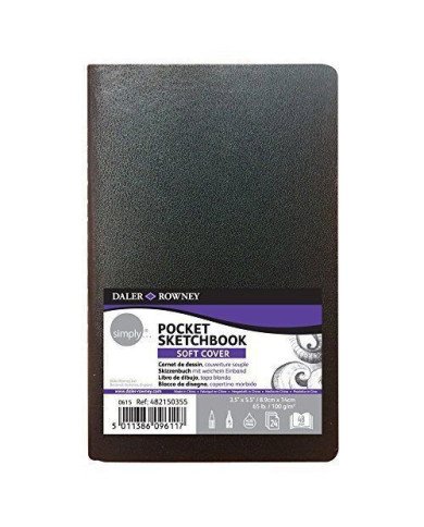 Daler Rowney Simply Pocket Sketchbook 48 Pages Couverture souple