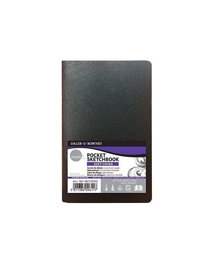 Daler Rowney Simply Pocket Sketchbook 48 Pages Couverture souple