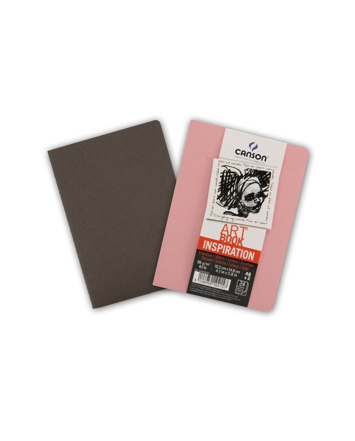 Pack 2 Carnets de Croquis A6 -10,5x14,8- 24 Feuilles Canson Inspiration