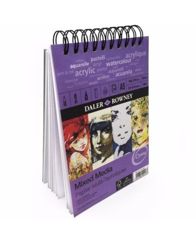 Daler Rowney - Mixed Media - Bloc-notes à spirale A5