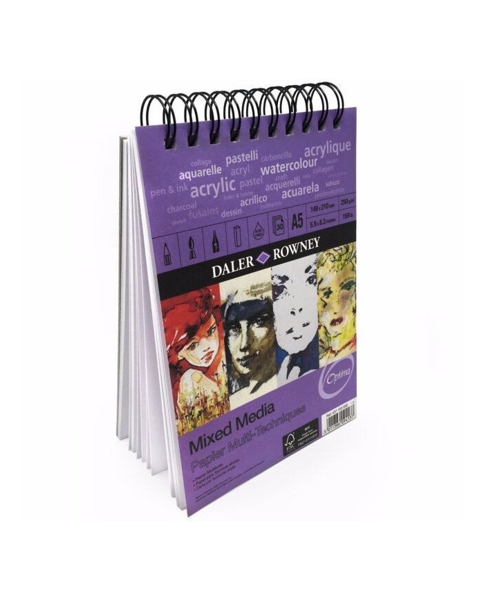 Daler Rowney - Mixed Media - Bloc-notes à spirale A5