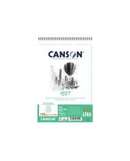 CANSON Papier à croquis Grain léger A5 180g, blanc