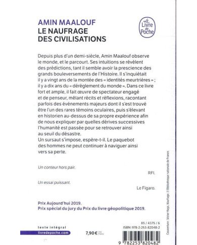 Le naufrage des civilisations Le naufrage des civilisations