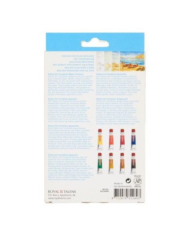 Set Aquarelle 8 x 12 ml - Art Création Talens