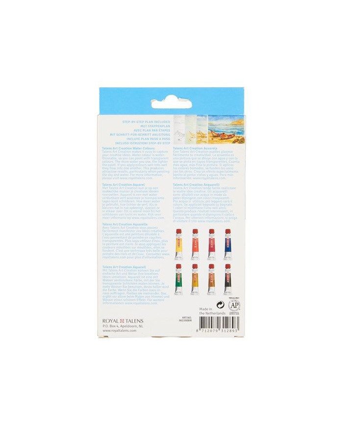 Set Aquarelle 8 x 12 ml - Art Création Talens