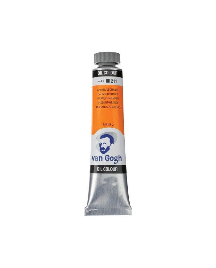 Peinture à l'huile Tube 20 ml Orange de Cadmium 211 - Van Gogh