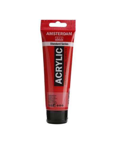 Standard Series Acrylique Tube 120 ml Rouge Pyrrole 315 - Amsterdam