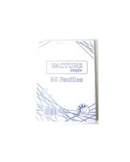 Carnet de Facture Simple - 50 feuilles