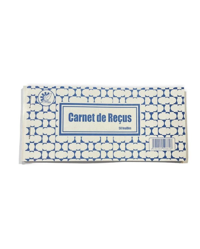 Carnet de Reçus - 50 feuilles