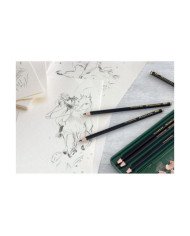 Crayon Pitt Graphite Mat, boîte de 6 Faber-Castell