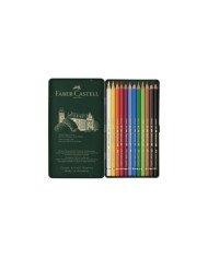 Crayon de couleur Polychromos, boîte de 12 Faber-Castell