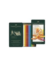 Crayon de couleur Polychromos, boîte de 12 Faber-Castell