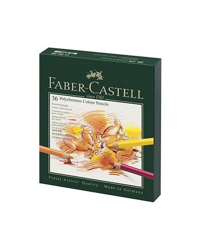 Crayon de couleur Polychromos, boîte studio de 36 Faber-Castell