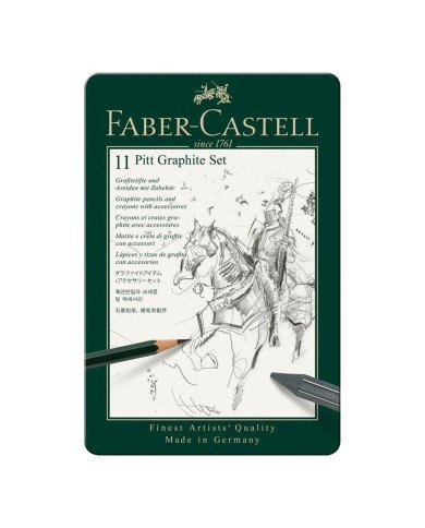 Ensemble Pitt Graphite, boîte de 11 - Faber-Castell