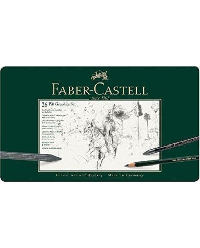 Set Pitt Graphite, boîte de 26 Faber-Castell