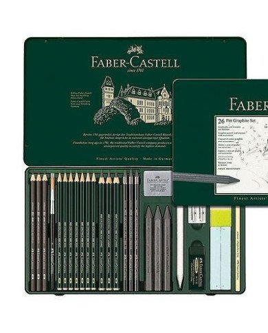 Set Pitt Graphite, boîte de 26 Faber-Castell