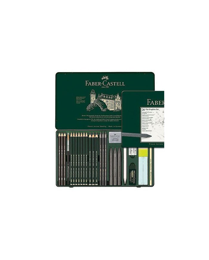 Set Pitt Graphite, boîte de 26 Faber-Castell