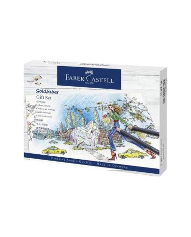 Crayons de couleur Goldfaber, coffret cadeau, 23 pièces Faber-Castell