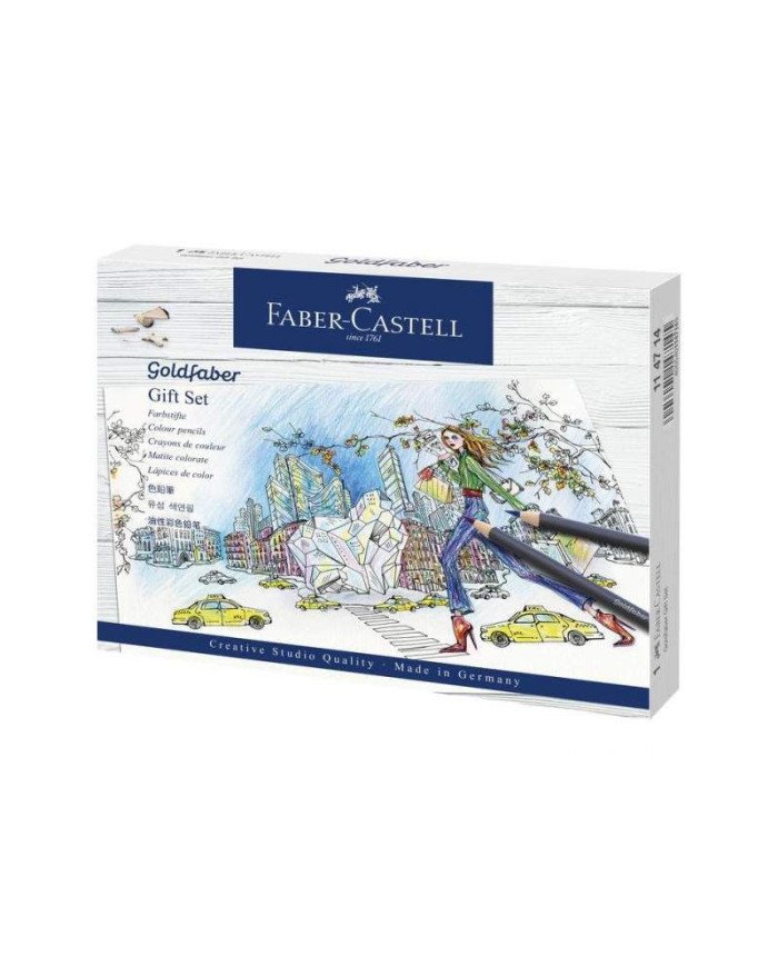 Crayons de couleur Goldfaber, coffret cadeau, 23 pièces Faber-Castell