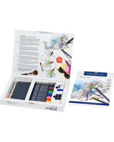 Crayons de couleur Goldfaber, coffret cadeau, 23 pièces Faber-Castell