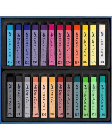 Pastels tendres, pochette cartonnée de 24 - Faber Castell Pastels tendres, pochette cartonnée de 24 - Faber Castell