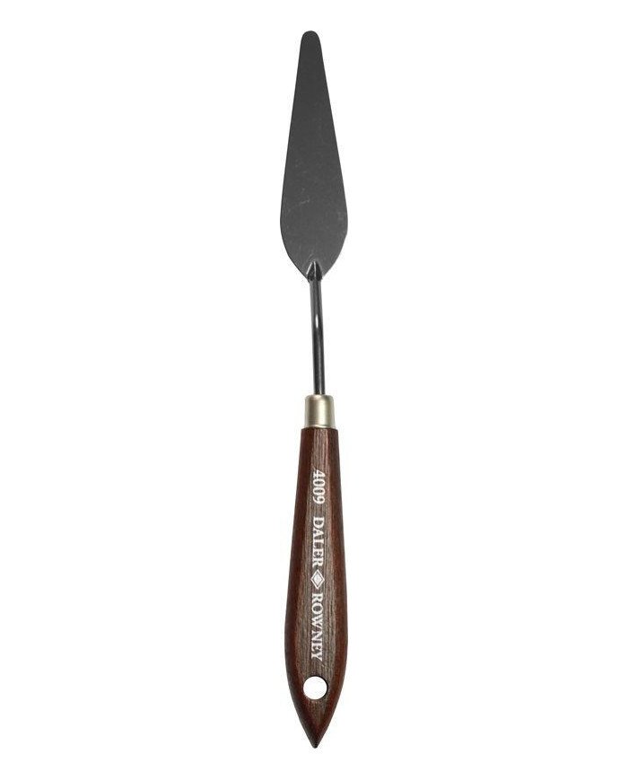 Spatule artistique en acier inoxydable Daler-Rowney 4009 - ronde, 8 cm