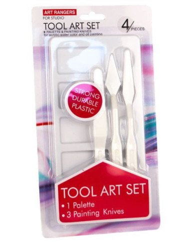 Ensemble de 4 pièces d'outils d'art