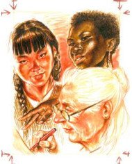 Encre de Chine Pitt Artist Pen Brush pochette de 6, Portrait Faber-Castell