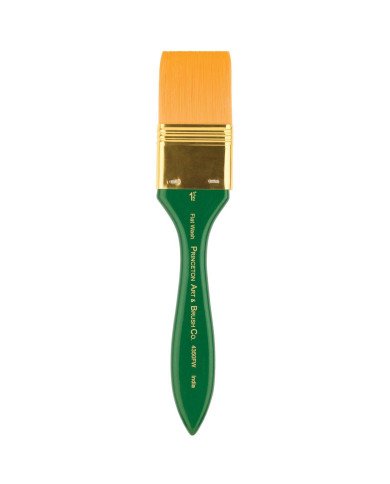 Pinceaux synthétiques pour aquarelle et acrylique Princeton Lauren, lavage plat, 1-1/2" Pinceaux synthétiques pour aquarelle et acrylique Princeton Lauren, lavage plat, 1-1/2"