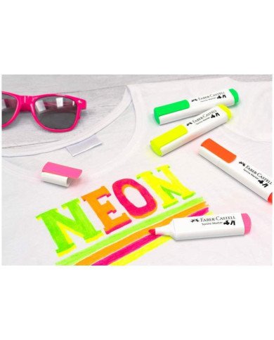 Feutre textile rose fluo Faber-Castell Feutre textile rose fluo Faber-Castell