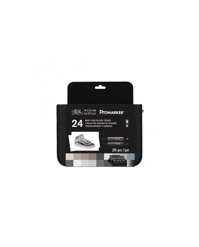 Le Libr'air - Trousse Promarker 24 Feutres noir et gris - Winsor&Newton - Tunisie