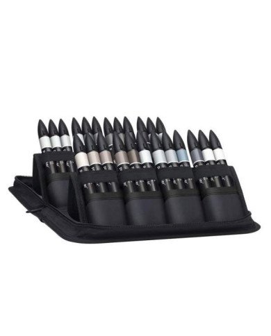 Le Libr'air - Trousse Promarker 24 Feutres noir et gris - Winsor&Newton - Tunisie