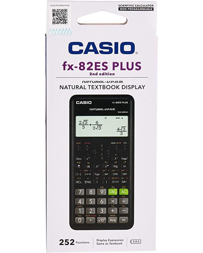 Calculatrice scientifique CASIO fx-82ES PLUS 2ed édition Calculatrice scientifique CASIO fx-82ES PLUS 2ed édition