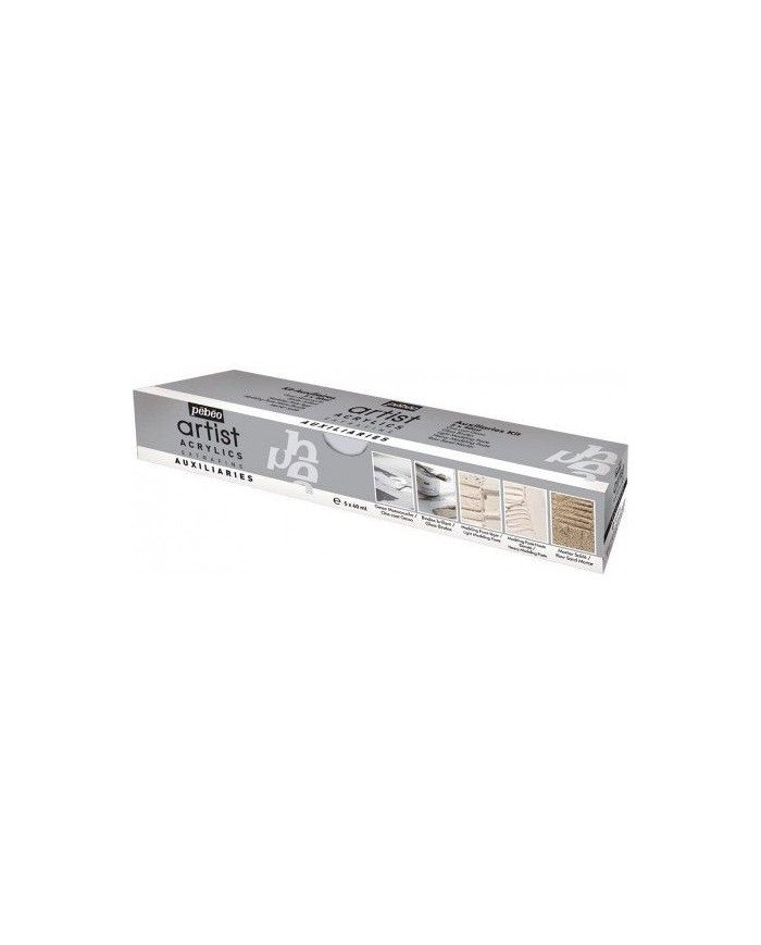 Kit Auxiliaires Artiste Acrylique 5 x 40ml Pébéo