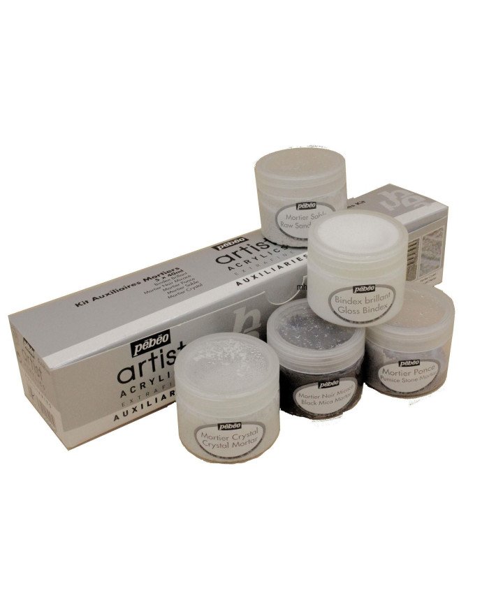 Kit Auxiliaires Artiste Acrylique 5 x 40ml Pébéo
